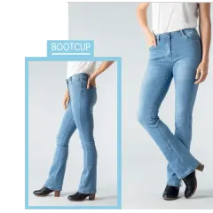 Jean bootcut femme : idéal pour équilibrer les hanches et allonger la silhouette. Parfait pour toutes les morphologies.