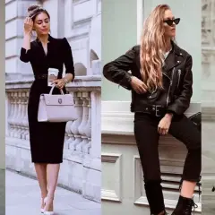 Apprendre à s'habiller femme : quatre looks stylés pour s'inspirer. Du blanc immaculé à la petite robe noire, en passant par le cuir rock et le chic parisien.
