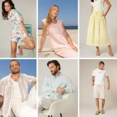 Des idées pour comment s'habiller l'été : robes légères, combinaisons, tenues décontractées pour hommes et femmes.