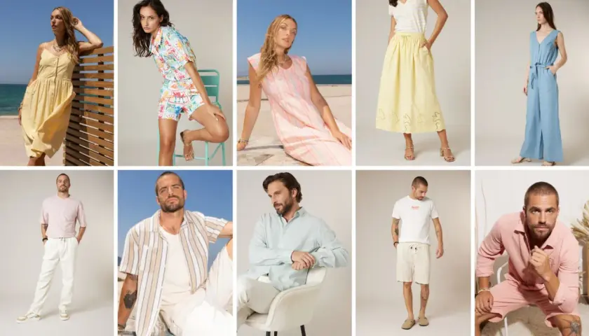 Des idées pour comment s'habiller l'été : robes légères, combinaisons, tenues décontractées pour hommes et femmes.