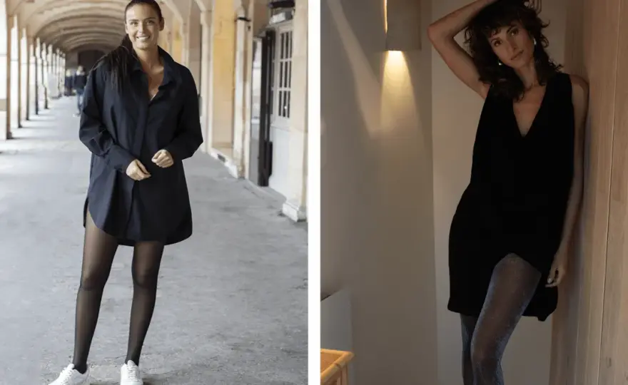 Collant noir opaque - 5 looks modernes qui marchent toujours
