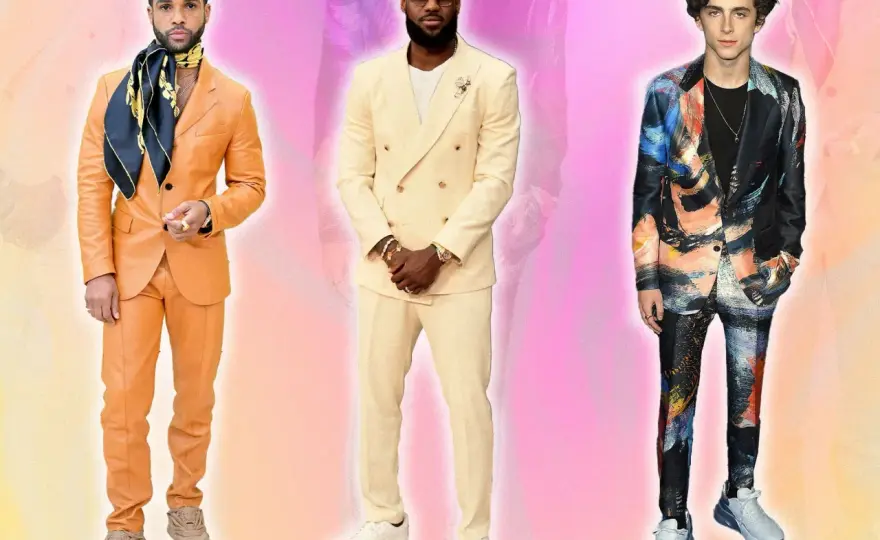 Costume beige et baskets blanches - Le guide du look parfait