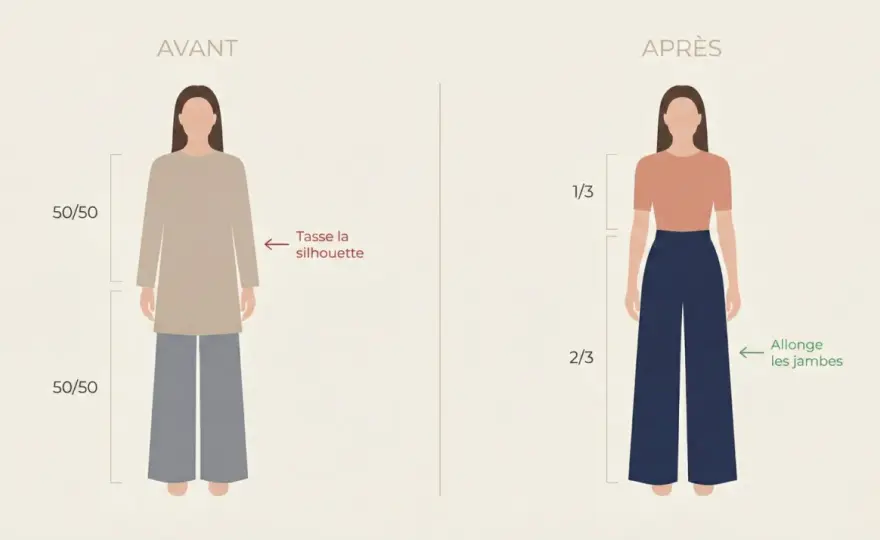 Proportion jambe buste femme - Équilibrez votre silhouette