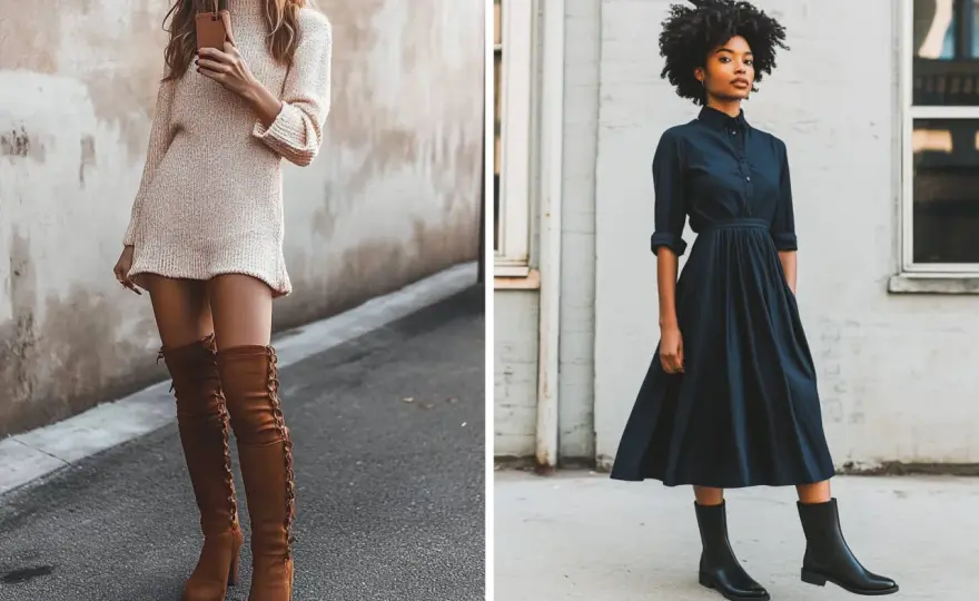 Robe et bottes hautes - Le guide pour une allure parfaite