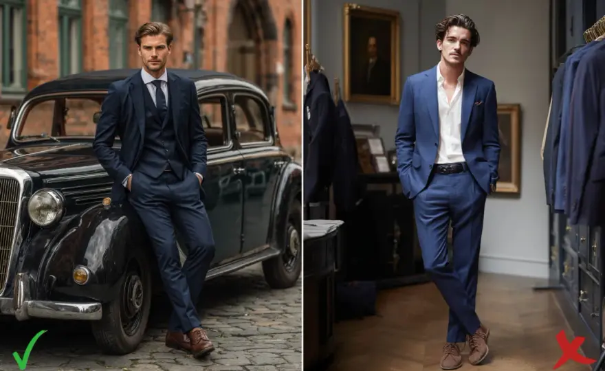 Chaussures costume bleu marine - Le guide complet pour un look parfait